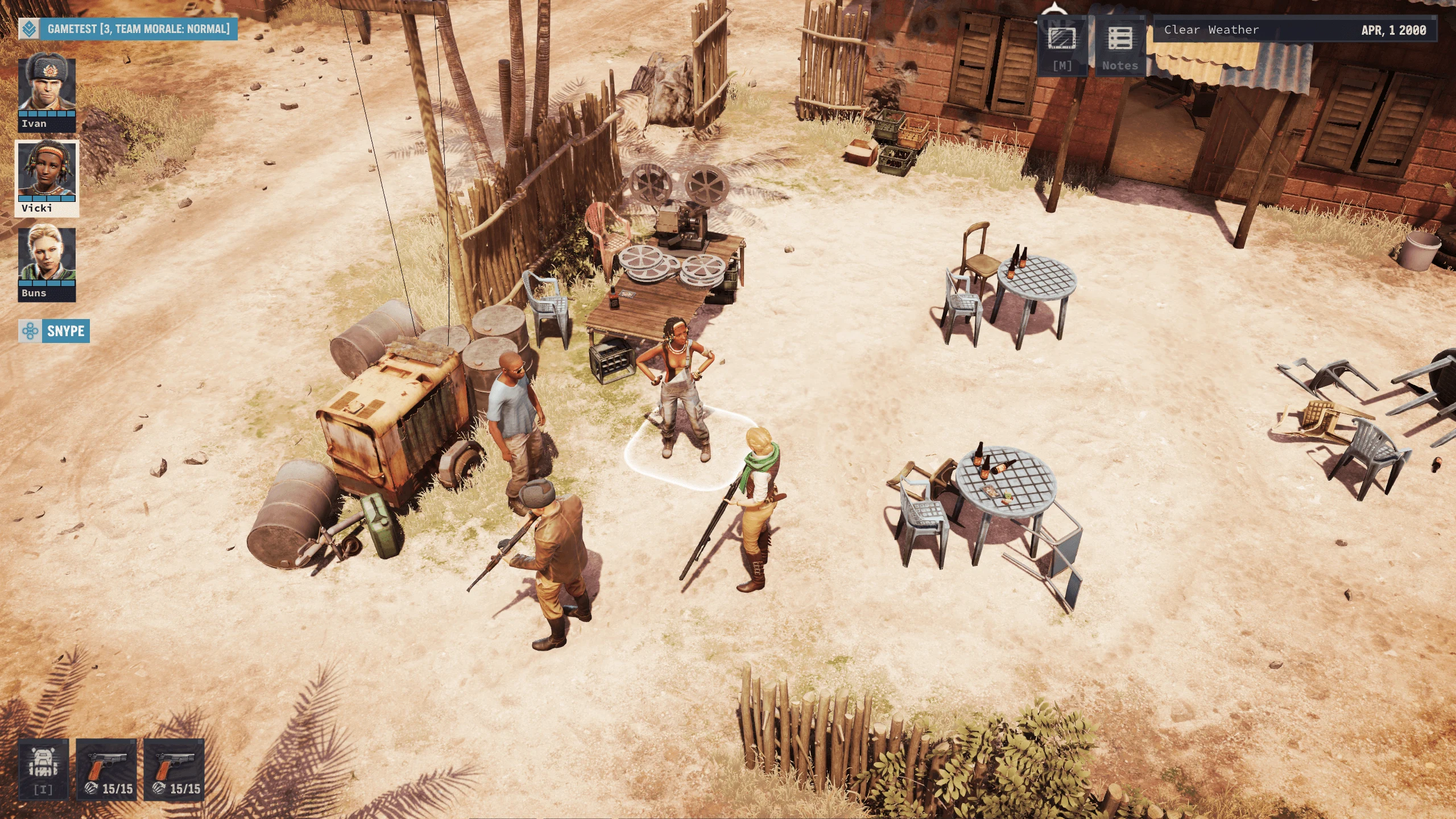 JA3: Village. A conversation with an NPC. Celentano?