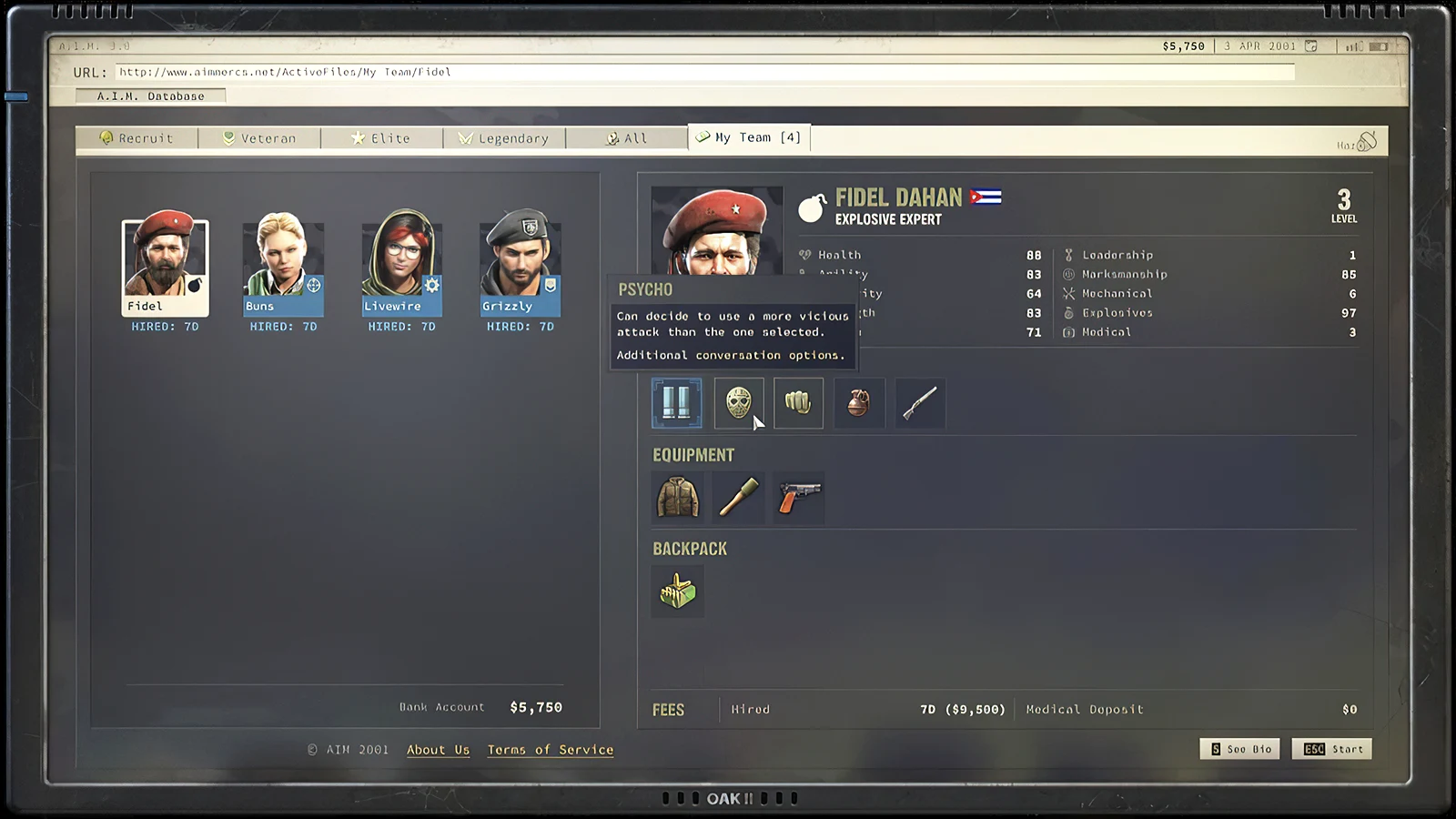 JA3: Fidel's Characteristics