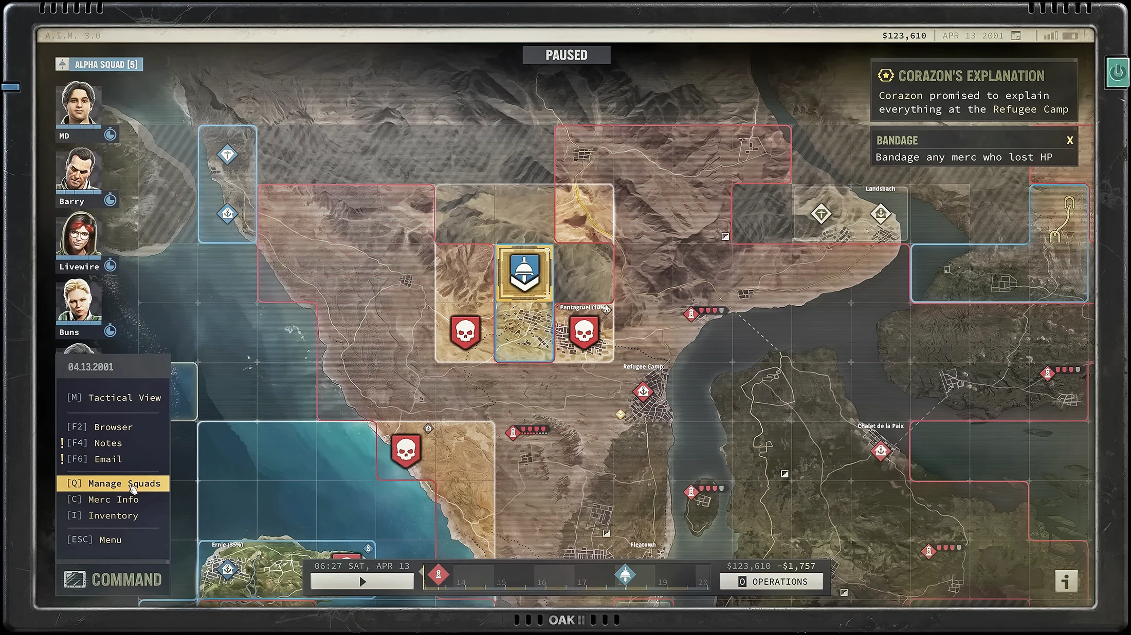 JA3: Squad management